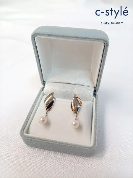 MIKIMOTO ミキモト パールイヤリング シルバー アクセサリー
