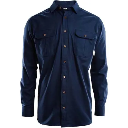 アクリマ（Aclima） reborn woolshirt M’s Navy Melange 106310_106310-305