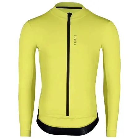 フォース(FORCE) サイクルジャージ  jersey FORCE ENDLESS long sleeve, fluo