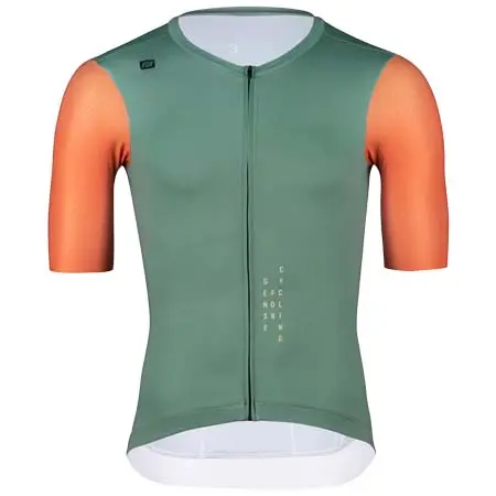 フォース(FORCE) サイクルジャージ  jersey FORCE LIMIT short sl, green-orange