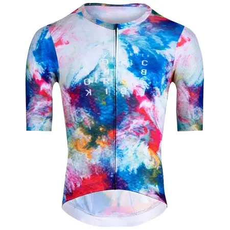 フォース(FORCE) サイクルジャージ  jersey FORCE CRAZY short sl, blue-red