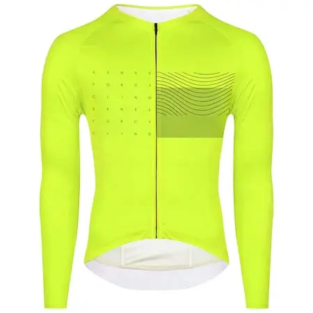 フォース(FORCE) サイクルジャージ  jersey FORCE SWAY long sl, fluo