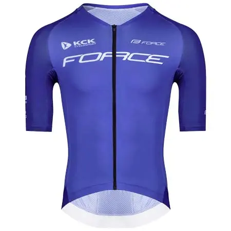 フォース(FORCE) サイクルジャージ  jersey FORCE SCRIPT TEAM short sl, blue