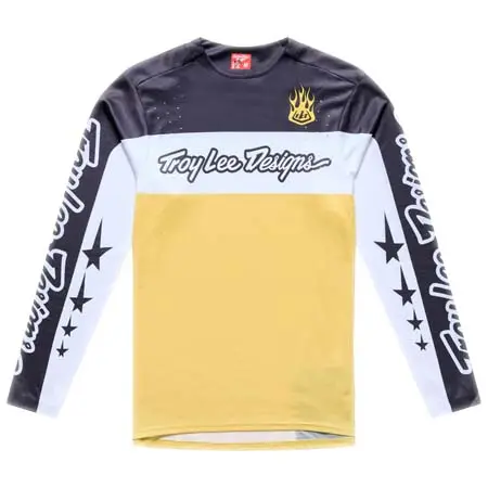 トロイリーデザインズ(Troy Lee Designs) サイクルジャージ  Sprint Pro LS Jersey Yo Moto Butter