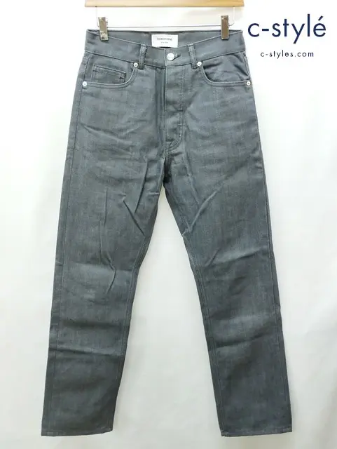 THOM BROWNE トムブラウン デニムパンツ 1 グレー系 コットン100%