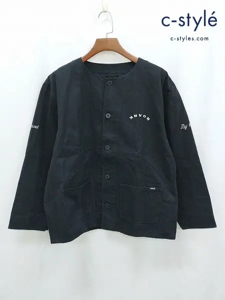 ROARK REVIVAL ロアークリバイバル ジャケット XL ブラック WAYWARD YOUTH DUCK DUNGAREE ENGINEER JACKET
