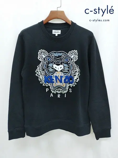 KENZO ケンゾー スウェット M ブラック タイガー刺繍 トレーナー