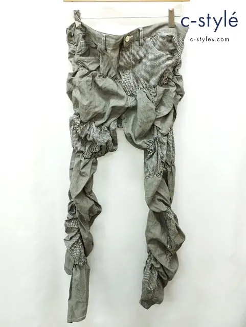 COMME des GARCONS HOMME PLUS コムデギャルソンオムプリュス パンツ S ブラック×グレー系 PM-P061