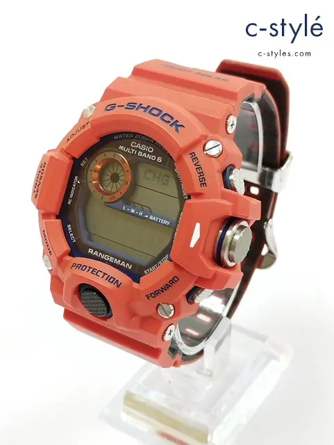 CASIO カシオ 腕時計 オレンジ 神戸市消防局 レンジマン G-SHOCK 3410 GW-9400FBJ