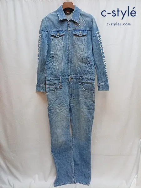VANSON バンソン デニムジャンプスーツ L インディゴ オールインワン つなぎ