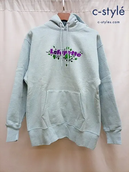 Lafayette ラファイエット Rose Logo US Cotton Hooded Sweatshirt パーカー L ブルー
