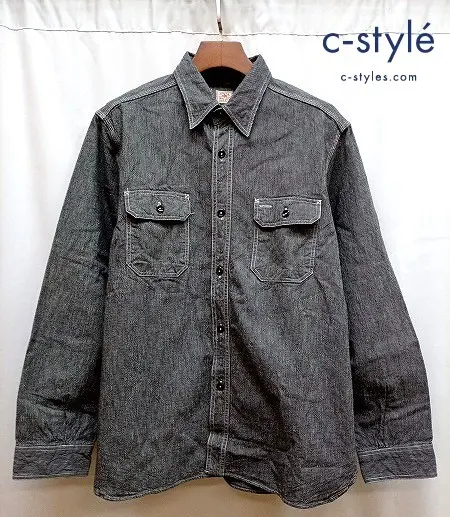 SUGAR CANE シュガーケーン ジーンコード ワークシャツ XL グレー系 SC25511