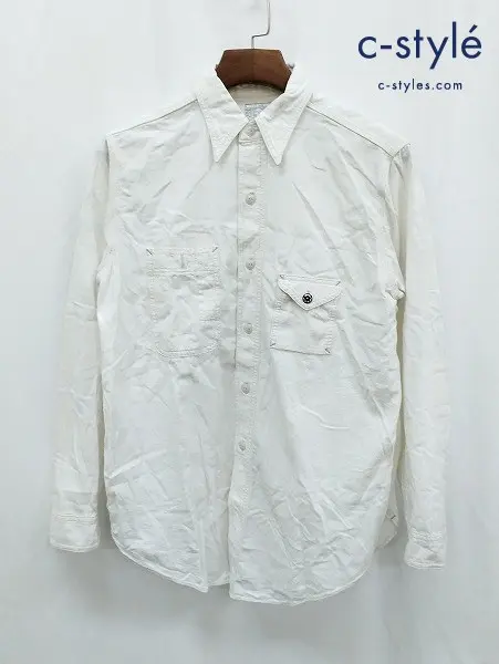 BIG YANK ビッグヤンク シャツ 15・1/2 ホワイト 長袖 530-541-18 S19 ANATOMICA