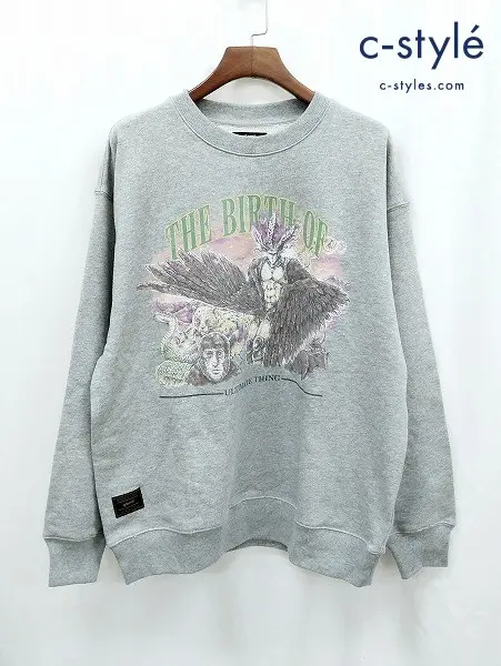 glamb グラム ジョジョの奇妙な冒険 スウェット XL グレー Kars Sweat GB0124/JJ08