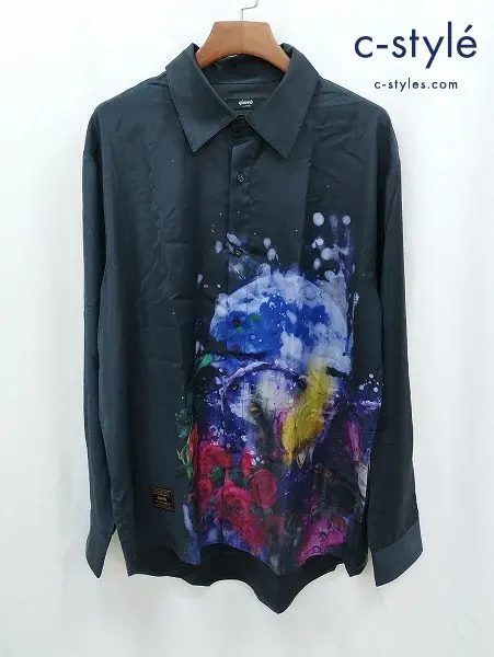glamb グラム ジョジョの奇妙な冒険 シャツ XL ブラック Dio Brando Shirts 長袖