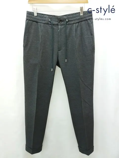 AKM エイケイエム パンツ L グレー系 日本製 STRETCH EASY PANTS P266 PET093