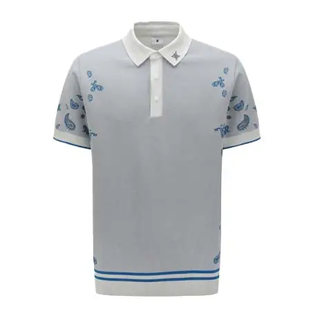 アニューゴルフ(ANEW GOLF) ゴルフウェア  PAISLEY SHORT SLEEVE SWEATER AGGMMKN01