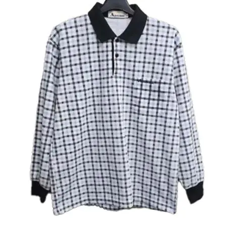 アクアスキュータム(Aquascutum) ゴルフウェア  CHECK 長袖 ポロシャツ