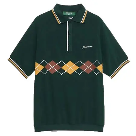 ベルモア(BELLMORE) ゴルフウェア  ARGYLE S/S POLO SHIRTS