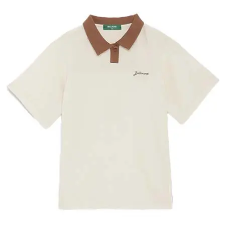 ベルモア(BELLMORE) ゴルフウェア  TWO TONE BUTTON POLO SHIRTS