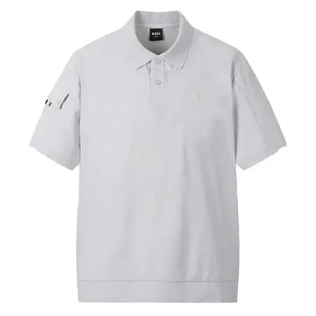 ボスゴルフ(BOSS GOLF) ゴルフウェア  SM M Woven Hybrid SS Polo, cl | ウーブン ハイブリッド 半袖ポロシャツ b101403m