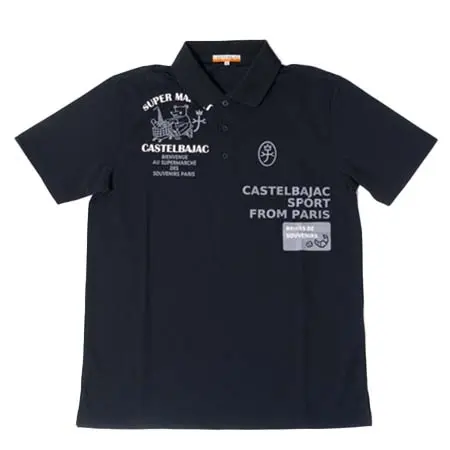 カステルバジャック(CASTELBAJAC) ゴルフウェア  PIN-KARIマーケットクマプリント入り半袖ポロ G-7236374105