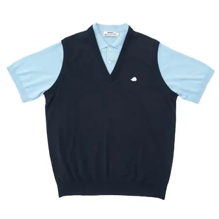 クラブハウス(CLUBHAUS) ゴルフウェア  Fake layered Vest + Polo