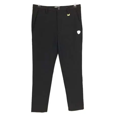 CPG GOLF(シーピージーゴルフ) ゴルフウェア  ンツ 黒 立体ロゴ 裏微起毛