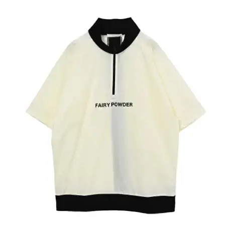 フェアリーパウダー(FAIRY POWDER) ゴルフウェア  FPM-1100019　Men’s 半袖ハーフジップシャカ