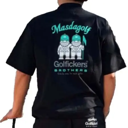 ゴルフィッカーズ(Golfickers) ゴルフウェア  モックネックシャツ Lサイズ