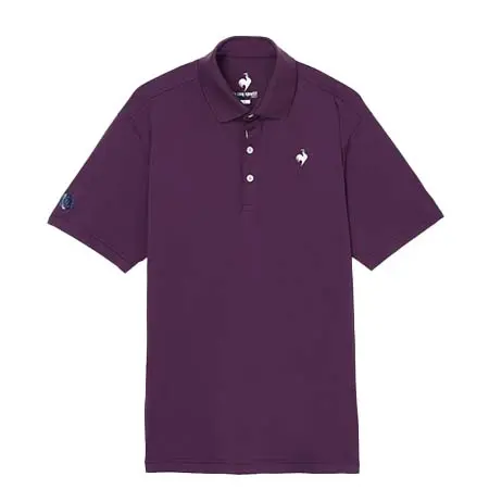 ルコックスポルティフ(le coq sportif) ゴルフウェア  封蝋ワッペン付き半袖シャツ LG6FHS16M
