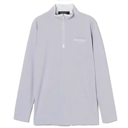 ムニタルプ(MUNITALP) ゴルフウェア  RENUビンゴメッシュ ハーフZIPハイネック 長袖シャツ 0042681048005