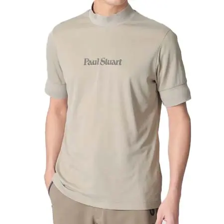 ポールスチュアートゴルフ(Paul Stuart GOLF) ゴルフウェア  エアリーメッシュモックネック半袖シャツ K7P41723