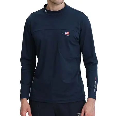 ペンギンバイマンシングウェア(Penguin by Munsingwear) ゴルフウェア  モックネック長袖シャツ MG6FLS24M