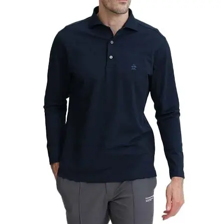 ペンギンバイマンシングウェア(Penguin by Munsingwear) ゴルフウェア  ワイドカラー長袖シャツ MG6FLS23M