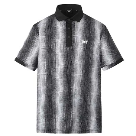PXG(ピーエックスジー) ゴルフウェア  MNS PATTERN PRINT COLLAR SS PKMPM225221