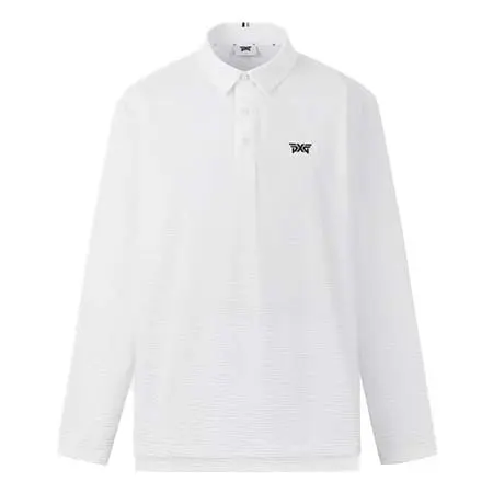 PXG(ピーエックスジー) ゴルフウェア  MNS TEXTURED COLLAR LS PKFPM210501