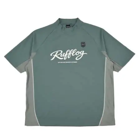 ラフロッグ(RUFFLOG) ゴルフウェア  CURSIVE LOGO MOCK NECK SHIRTS