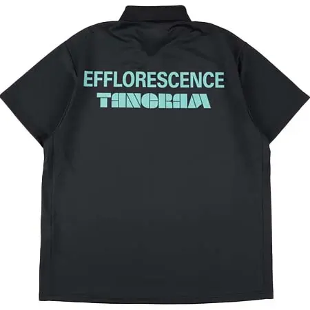 タングラム(TANGRAM) ゴルフウェア  EFFLORESCENCE × TANGRAM ONE SNAP POLO BLACK TGS-MPL118