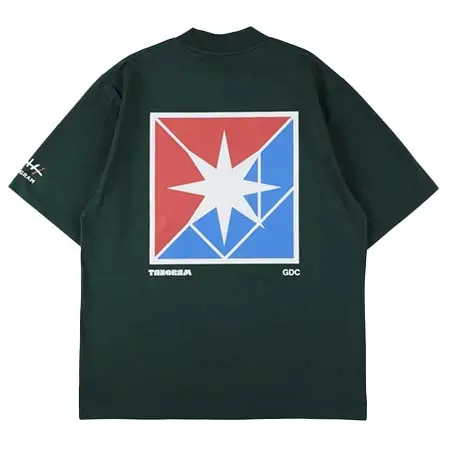 タングラム(TANGRAM) ゴルフウェア  GDC×TANGRAM 5TH ANNIV. TRICO MOCK NECK GREEN TGS-MT197