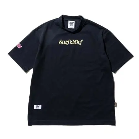 ヨルフ(YORF) ゴルフウェア  SURF & YORF ロゴグラフィックモックネック 1086130302