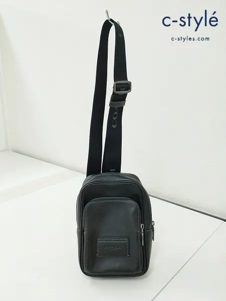 COACH コーチ ボディバッグ ブラック レーサー スリング パック CX071