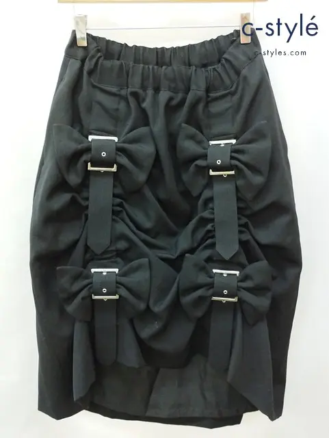 noir kei ninomiya ノワールケイニノミヤ スカート S ブラック 3L-006 日本製 レディース