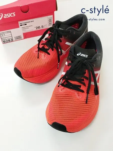 asics アシックス ランニングシューズ 26.5cm オレンジ系 メタスピードスカイ METASPEED SKY 1011B215