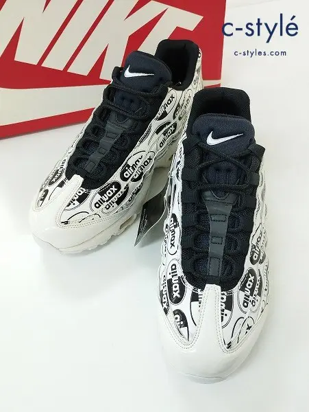 NIKE ナイキ スニーカー 26cm ホワイト×ブラック エアマックス AIR MAX 95 PRM 538416-103