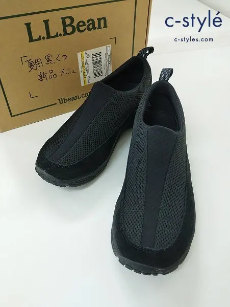 L.L.Bean エルエルビーン スリッポン 9 MEDIUM ブラック メッシュ スニーカー 05330 0 XT76 04