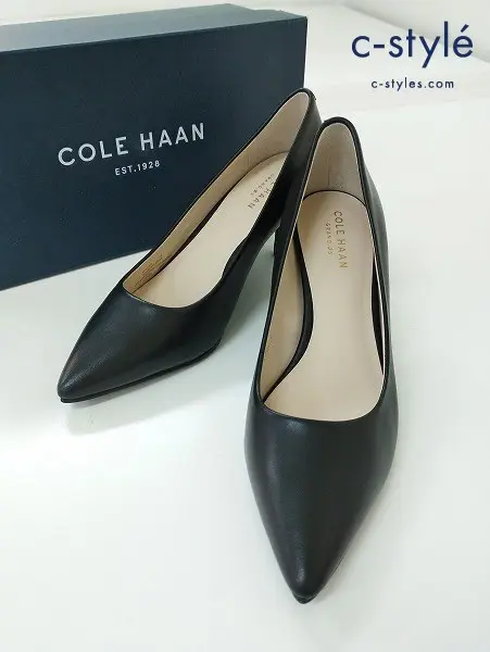 COLE HAAN コールハーン パンプス 5B ブラック ヒール ウォータープルーフ W12390 MARTA PUMP 65MM WP