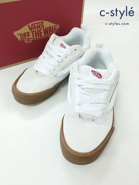 VANS ヴァンズ スニーカー 26.5cm アイボリー系 KNU SKOOL ニュースクール VN0009QCWHT