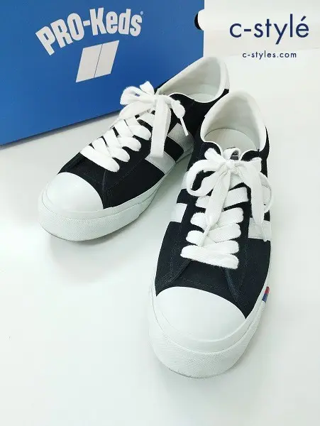 PRO-KEDS プロケッズ スニーカー 29.5cm ブラック×ホワイト ロイヤルプラス スエード ROYAL PLUS LO PN1021
