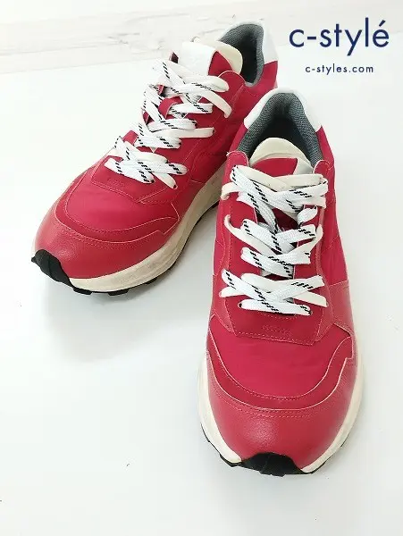 wjk ダヴルジェイケイ スニーカー 42 レッド STACKING SNEAKERS 8948sn01s